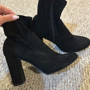 Black ankle booties